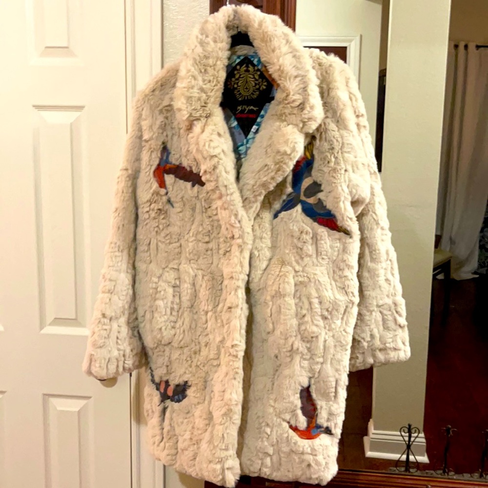 Johnny Was stunning fur coat size large